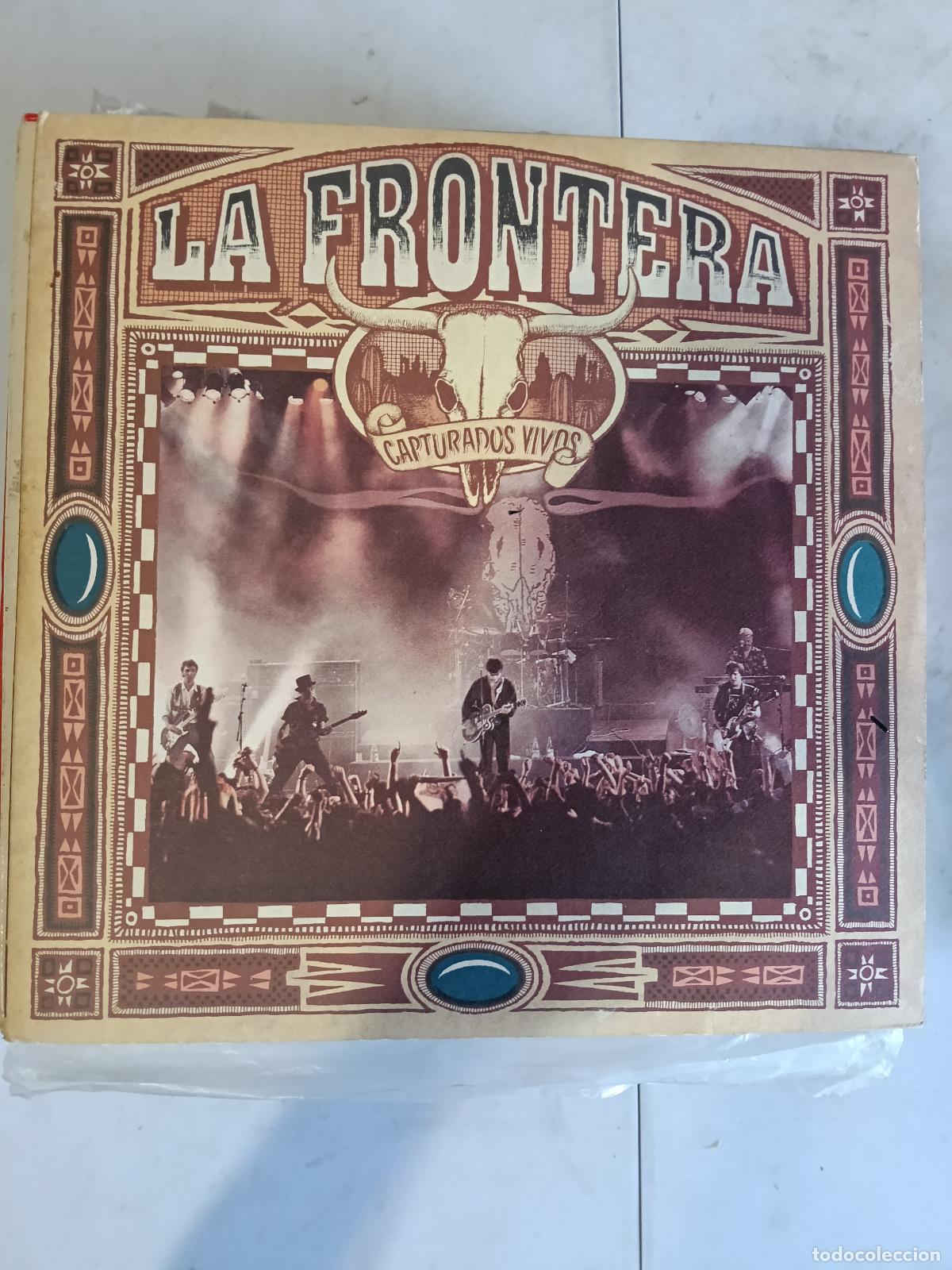 Discos de vinilo: La Frontera: Capturados Vivos, 2xLP Polydor 517 200-1. Espa&ntilde;a, 1992. Carpeta Gatefold