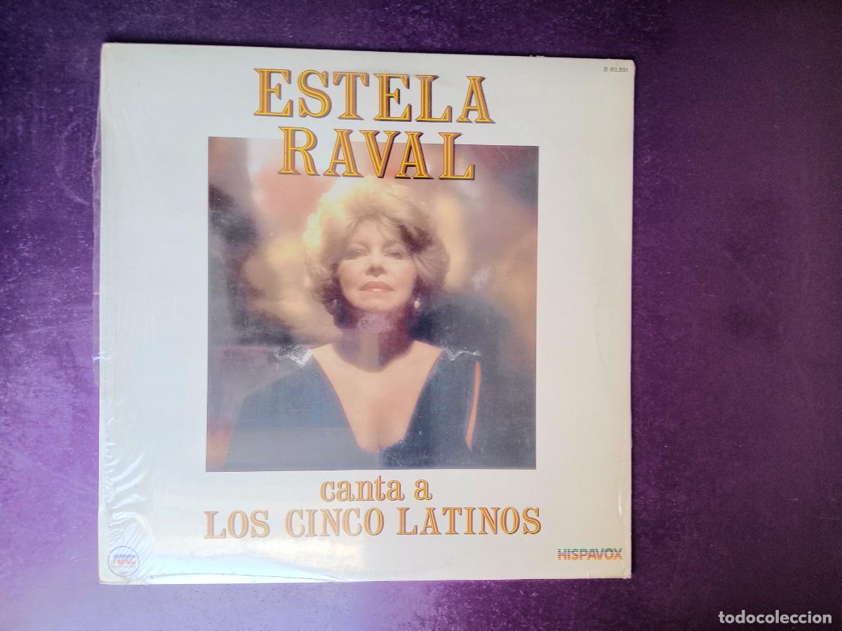 Discos de vinilo: Estela Raval &lrm;&ndash; Canta A Los Cinco Latinos - LP HISPAVOX 1982 - LATIN, PRECINTADO