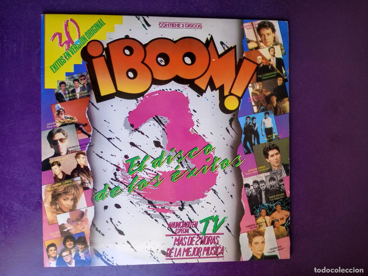 Discos de vinilo: Boom 3 (El Disco De Los &Eacute;xitos) DOBLE LP EMI 1987 - WHITNEY HOUSTON, PET SHOP BOYS, BOWIE, HOMBRES G