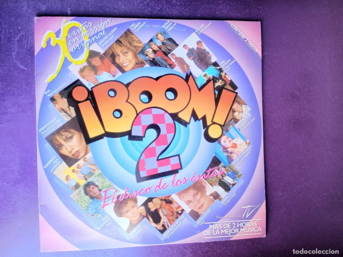 Discos de vinilo: Boom 2 (El Disco De Los &Eacute;xitos) DOBLE LP EMI 1986 - QUEEN, MECANO, DIRE STRAITS, HOMBRES G, ALASKA,
