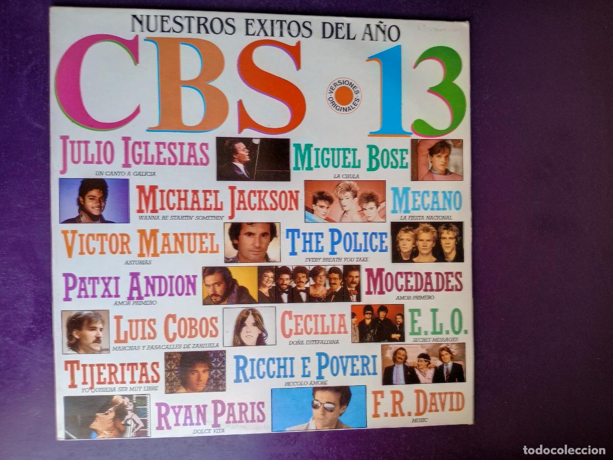 Discos de vinilo: CBS 13 - EXITOS DEL A&Ntilde;O - LP EMI 1983 - CECILIA, POLICE, MICHAEL JACKSON, MECANO, JULIO IGLESIAS