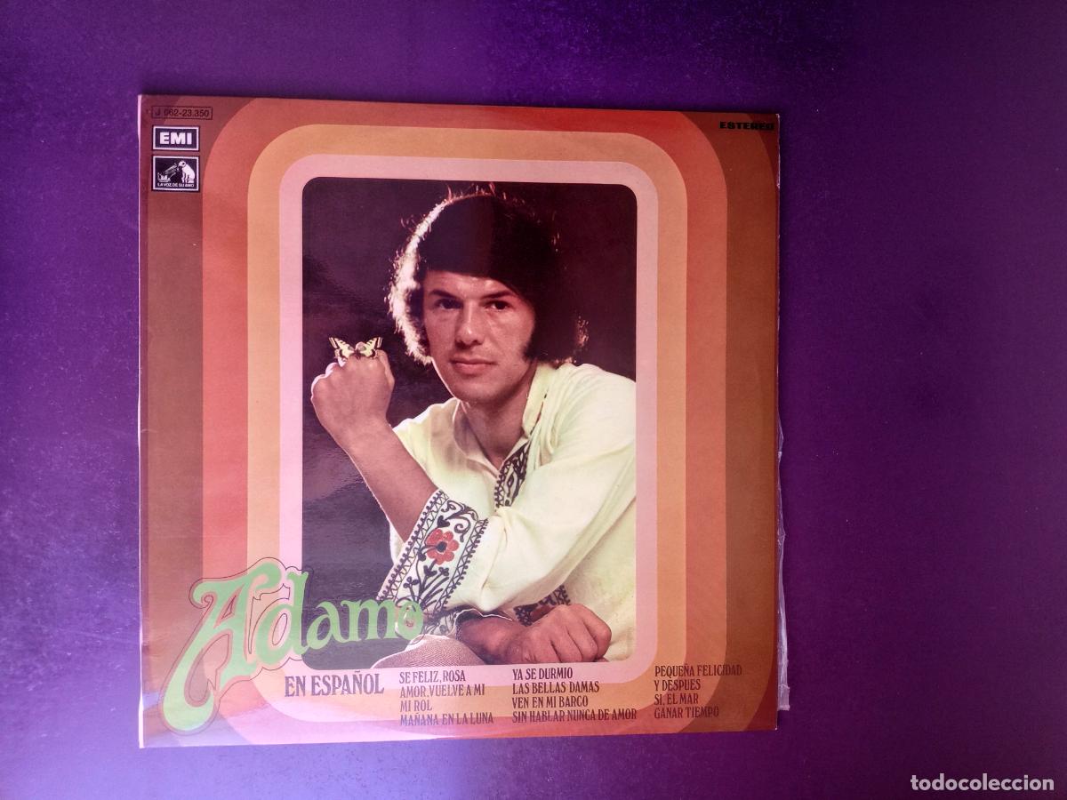 Discos de vinilo: Adamo En Espa&ntilde;ol + Orquesta - LP EMI 1971 - CHANSON POP FRANCIA 60'S 70'S - SIN USO
