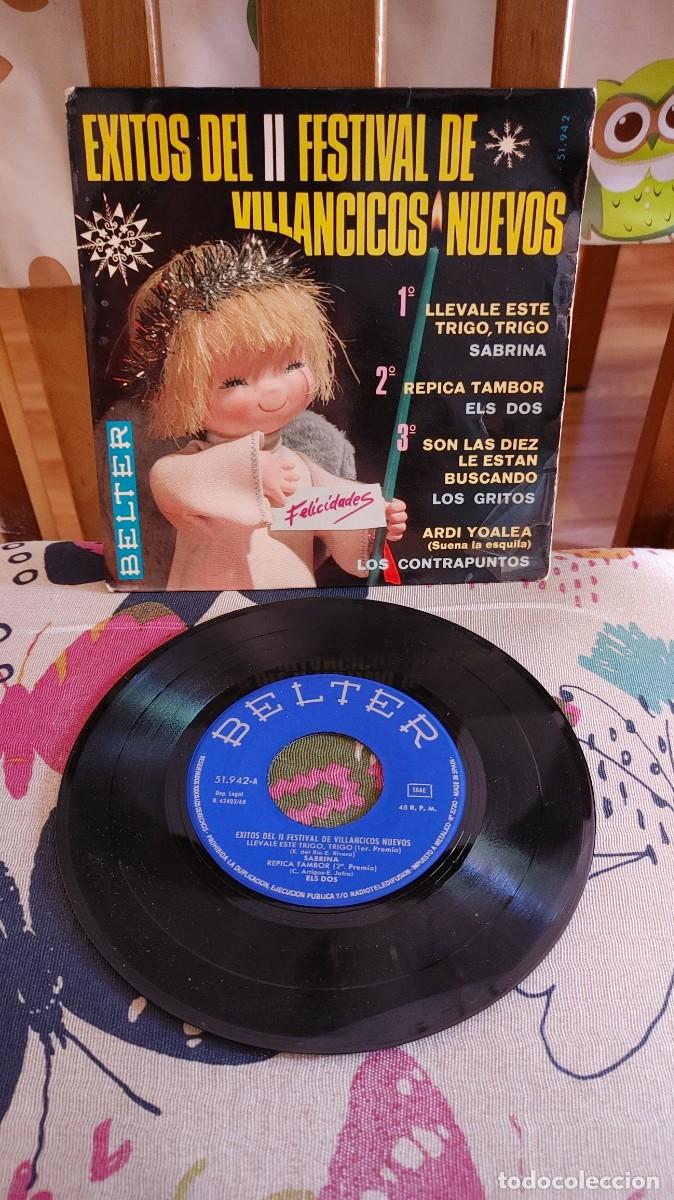 Discos de vinilo: EXITOS DE II FESTIVAL DE VILLANCICOS NUEVOS-EP SABRINA ELS DOS LOS GRITOS