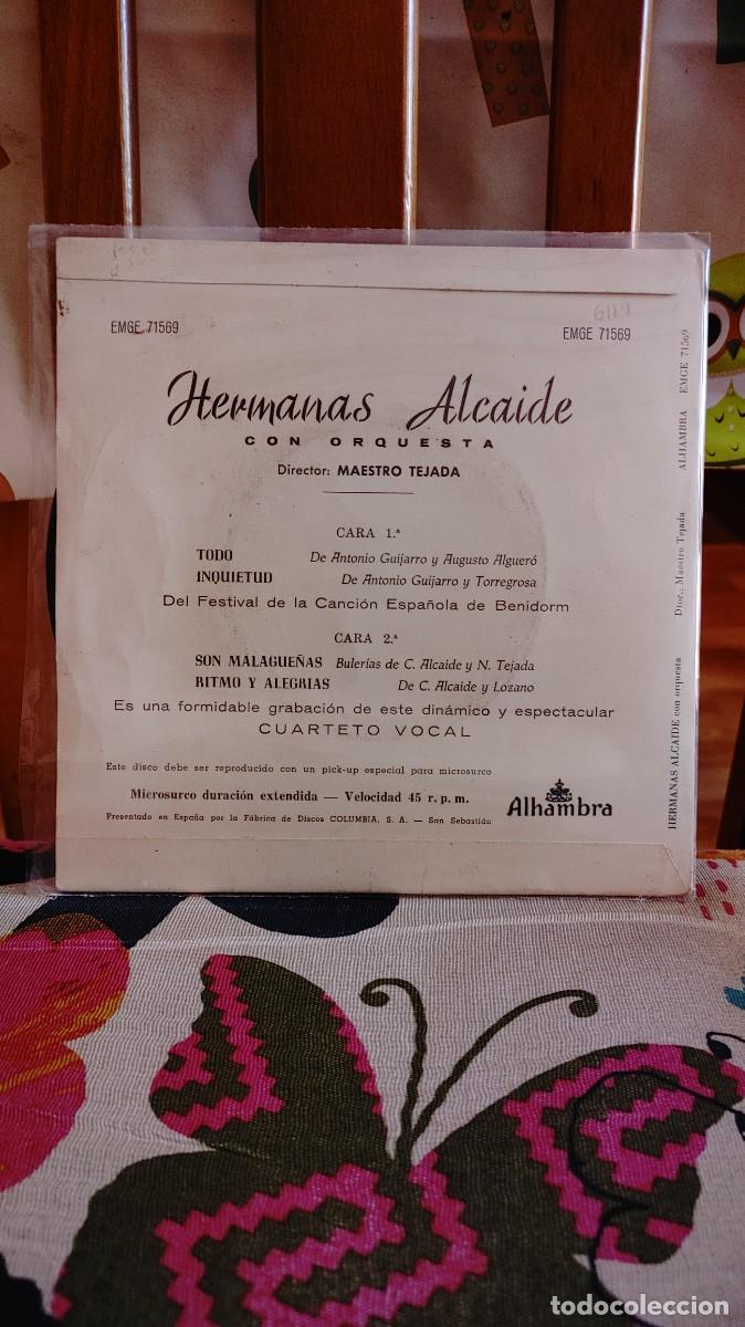 Discos de vinilo: HERMANAS ALCAIDE-EP TODO +3 - Foto 2