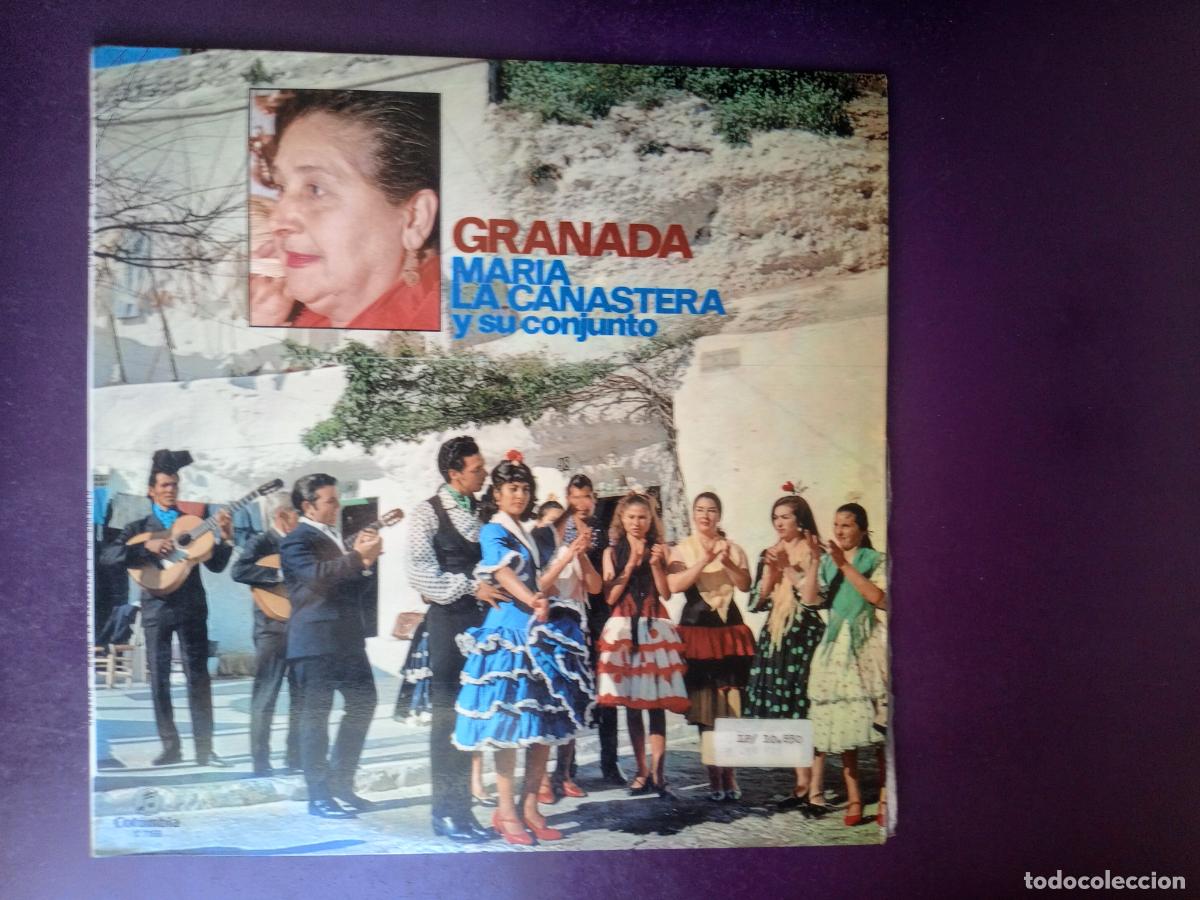 Discos de vinilo: Maria La Canastera Y Su Conjunto &lrm;&ndash; Granada - LP CBS 1972 - FLAMENCO - SIN APENAS USO
