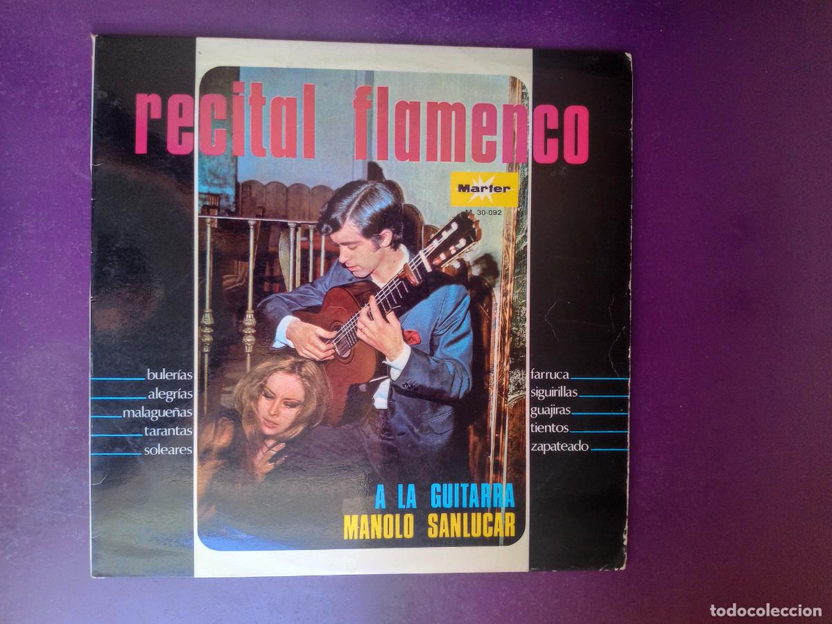 Discos de vinilo: Manolo Sanl&uacute;car &lrm;&ndash; Recital Flamenco A La Guitarra - LP MARFER 1973 - FLAMENCO - POCO USO