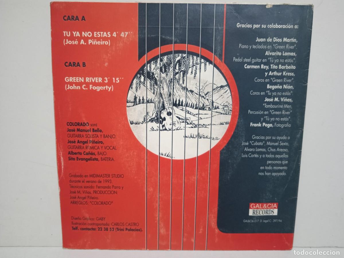 Discos de vinilo: Colorado - Extraido del LP &rdquo;Al Pie Del Ca&ntilde;&oacute;n&rdquo; - Single - 1994 - VG - Foto 2