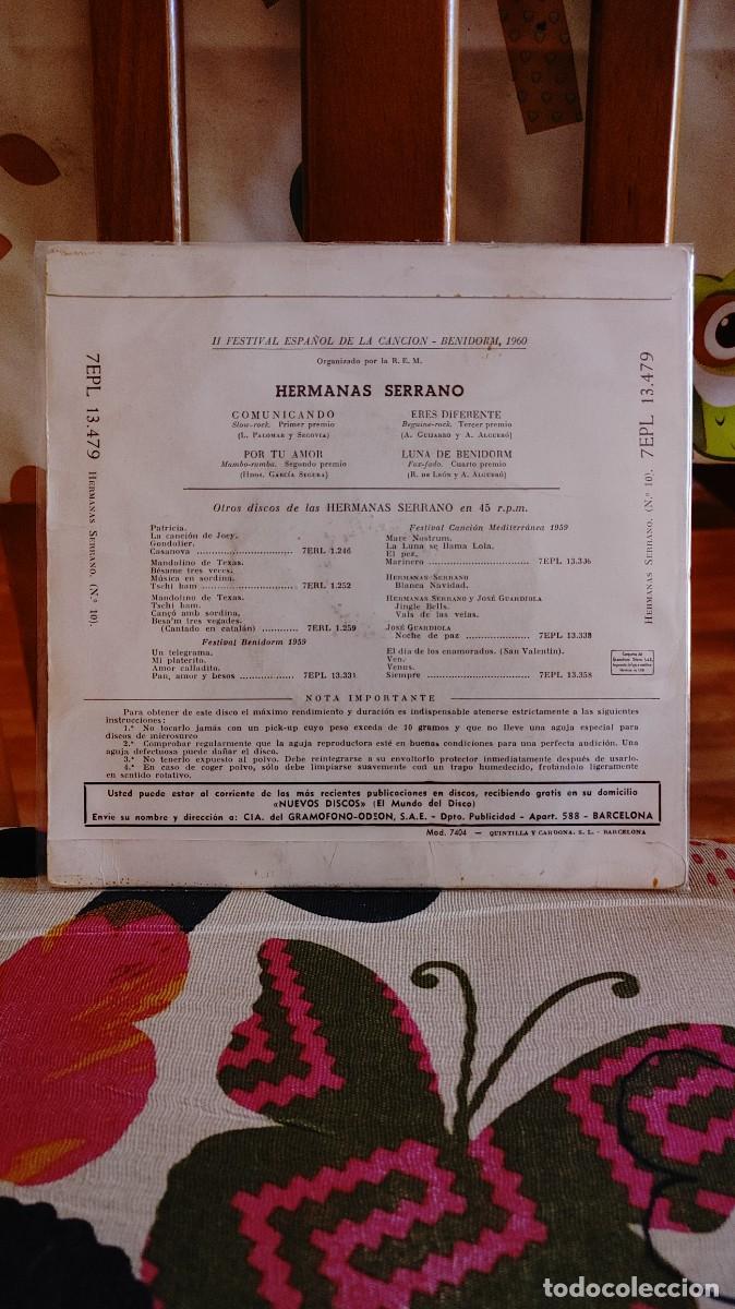 Discos de vinilo: HERMANAS SERRANO-EP COMUNICANDO +3 - Foto 2