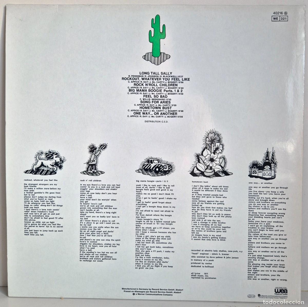 Discos de vinilo: Cactus - One way... or another. LP vinilo - Foto 2