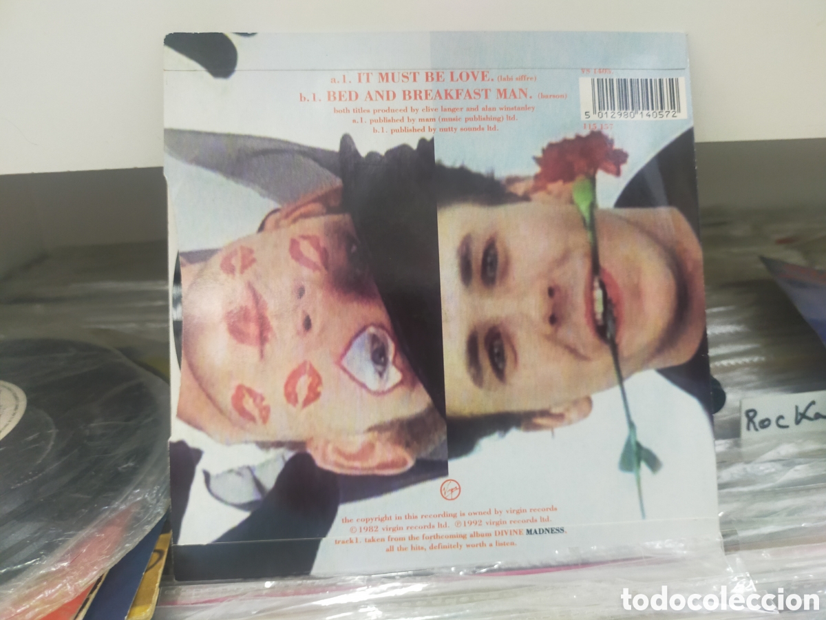 Discos de vinilo: Madness single It must be love 1992 - Foto 2