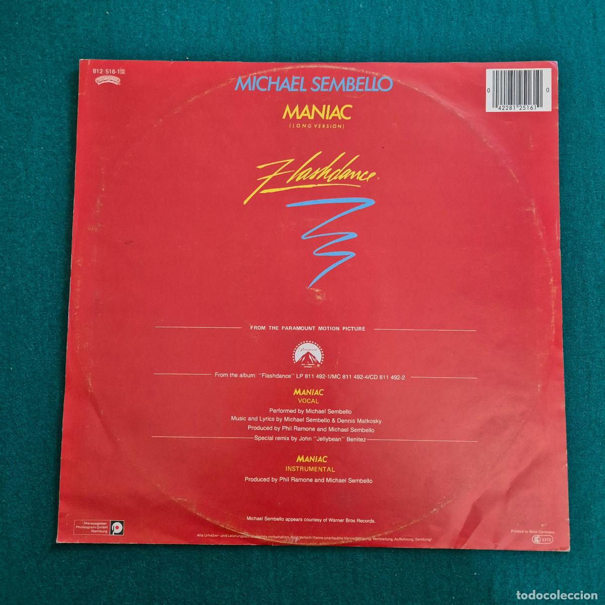 Discos de vinilo: Michael Sembello &ndash; Maniac - Foto 2
