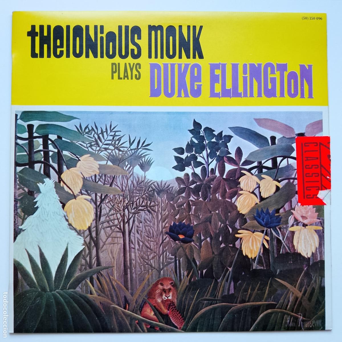 Discos de vinilo: Thelonious Monk-Plays Duke Ellington (LP Riverside) RE del clasico de 1956. Bill Evans, Miles Davis
