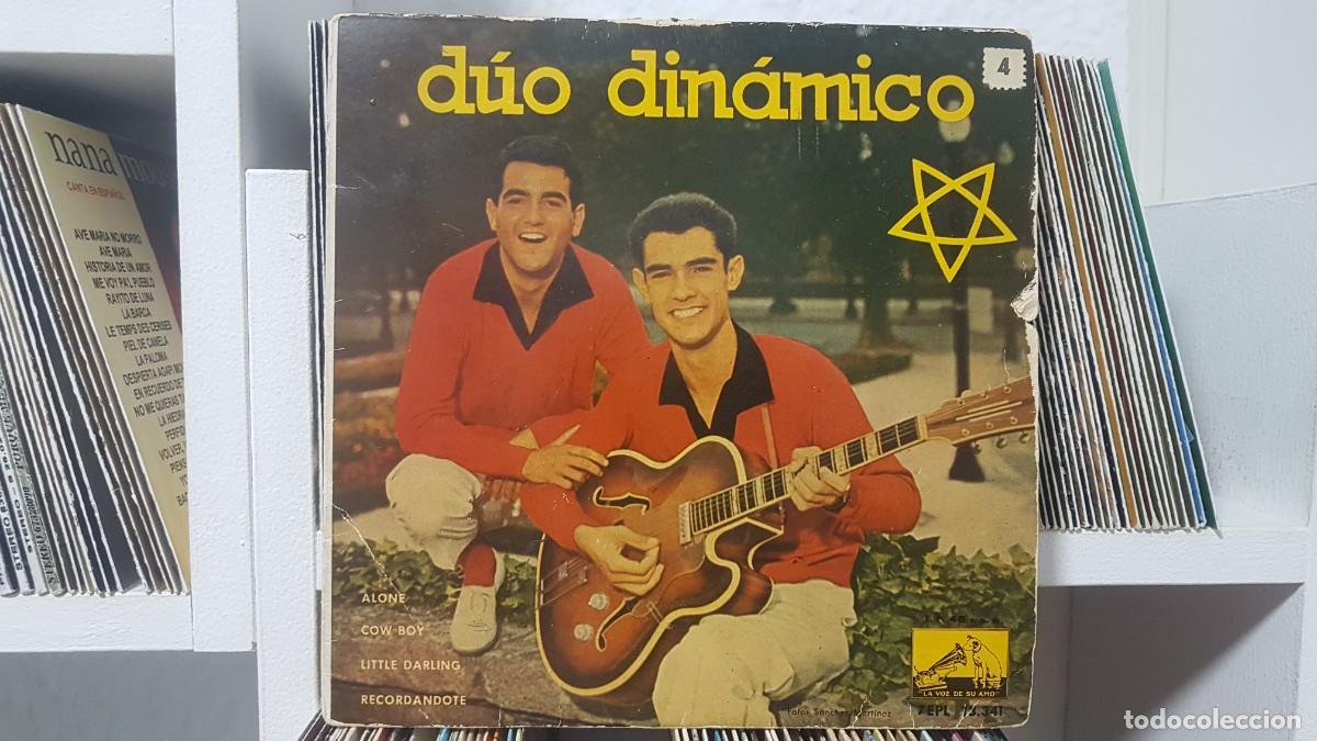 Discos de vinilo: C) D&uacute;o Din&aacute;mico &rdquo;Recordandote /Alone / Cow Boy / Little Darling&rdquo; Ep a&ntilde;o 1959 - LEER DESCRIPCION