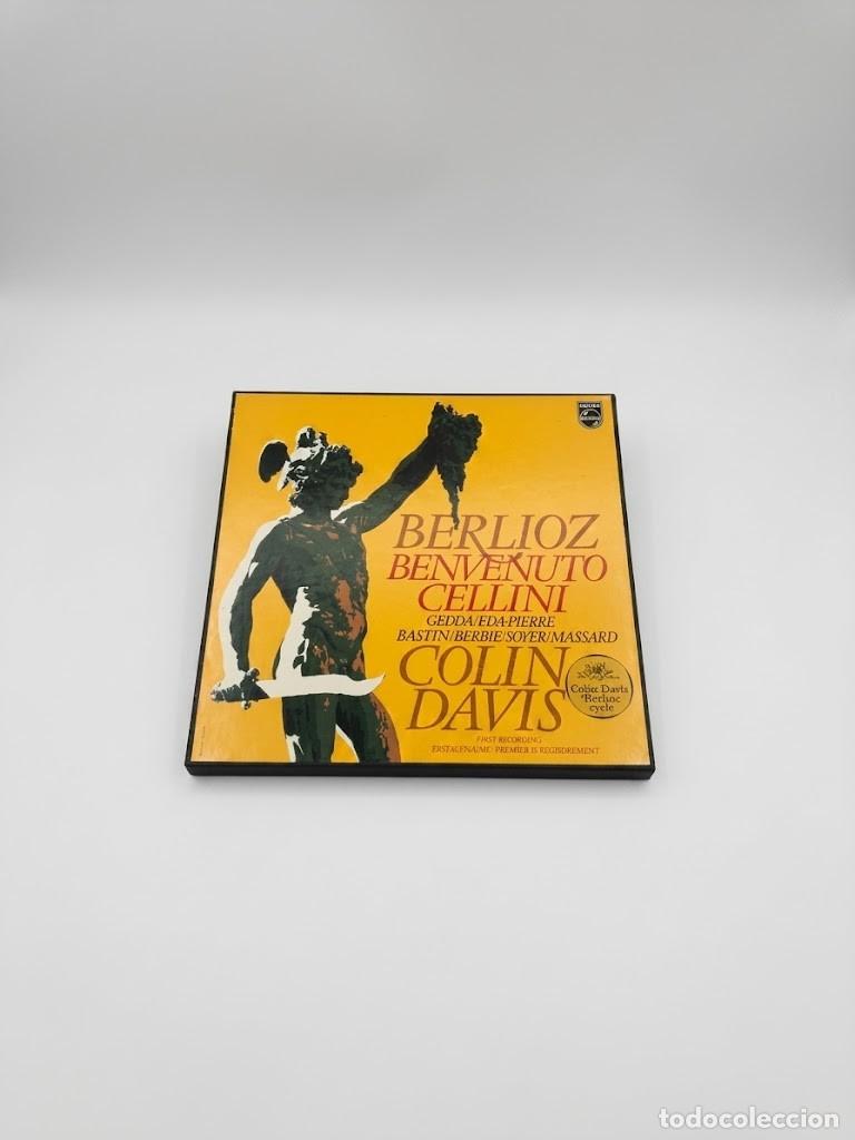 Discos de vinilo: Caja 4 LP Hector Berlioz - Benvenuto Cellini - Colin Davis, Gedda - Philips 6707 019 Holland + Libre