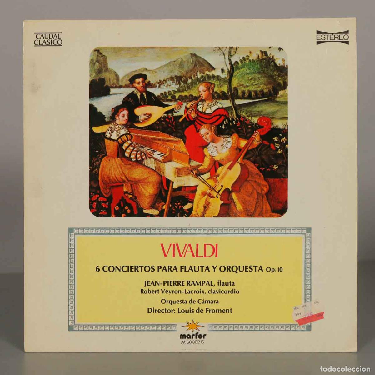 Discos de vinilo: LP. Antonio Vivaldi - 6 Conciertos para Flauta y Orquesta Op