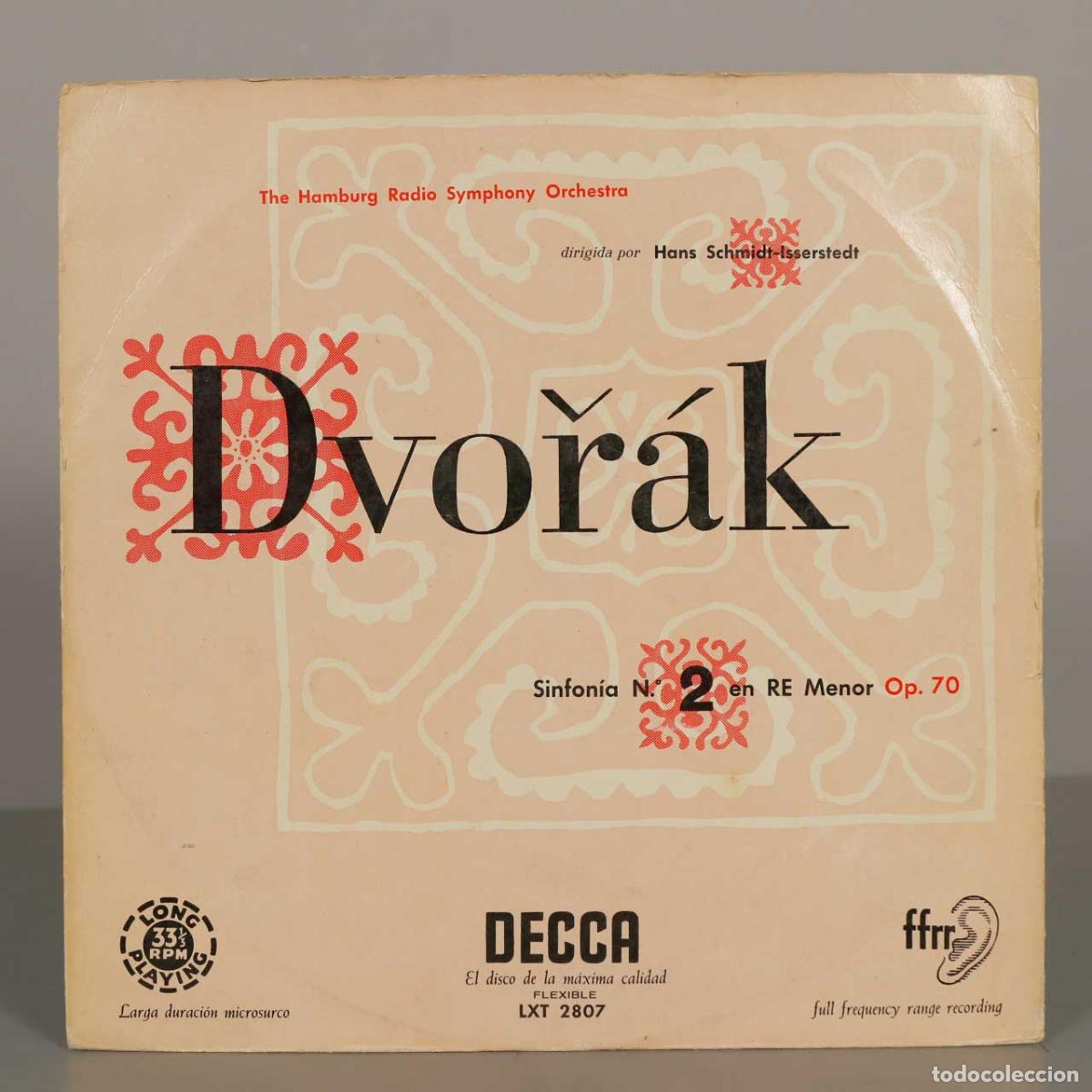 Discos de vinilo: LP. Dvoř&aacute;k: Symphony No. 7 - Hans Schmidt-Isserstedt, Hambur