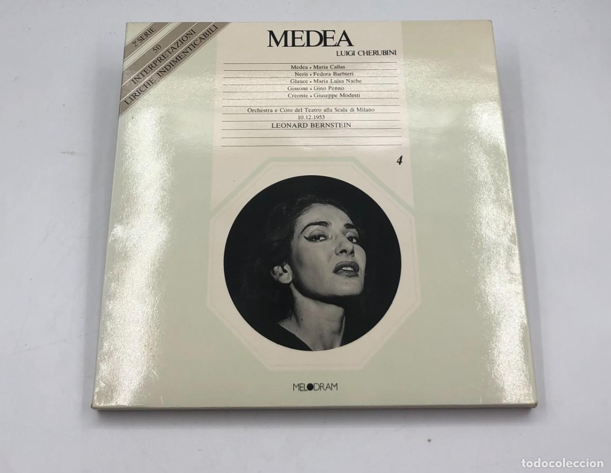 Discos de vinilo: Medea Cherubini Maria Callas Bernstein Scala Milano 1953 Caja 3 Vinilos Melodram Edici&oacute;n 1983
