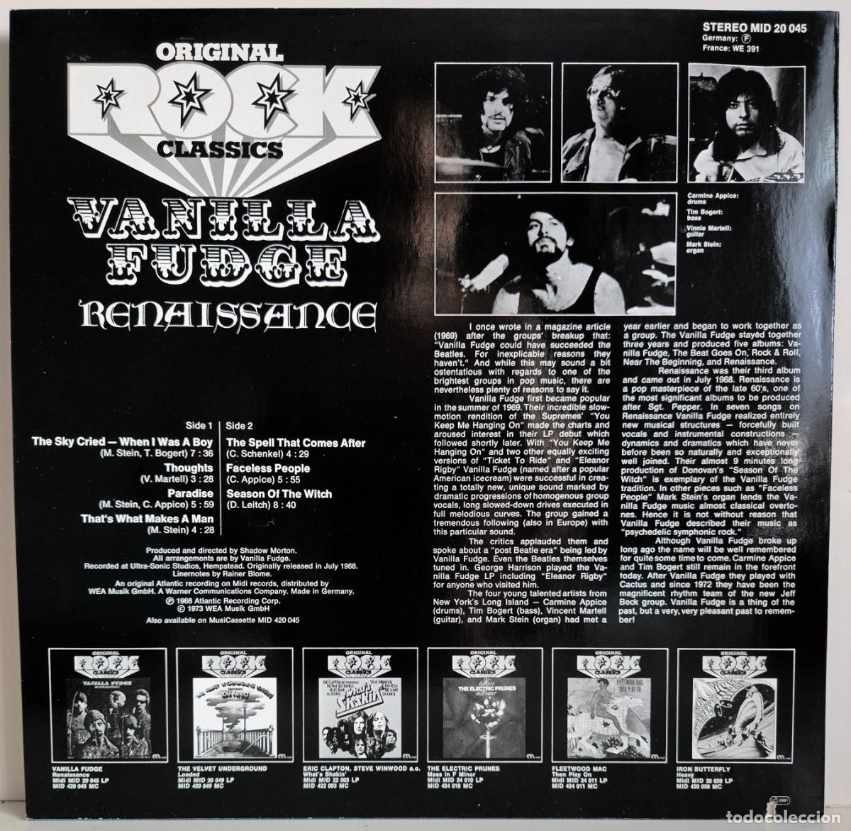 Discos de vinilo: Vanilla Fudge - Renaissance. LP vinilo - Foto 2
