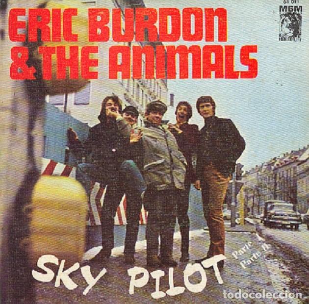 Discos de vinilo: Eric Burdon and The Animals &ndash; Sky pilot (partes 1 y 2) &ndash; MGM 61 011 &ndash; 1968