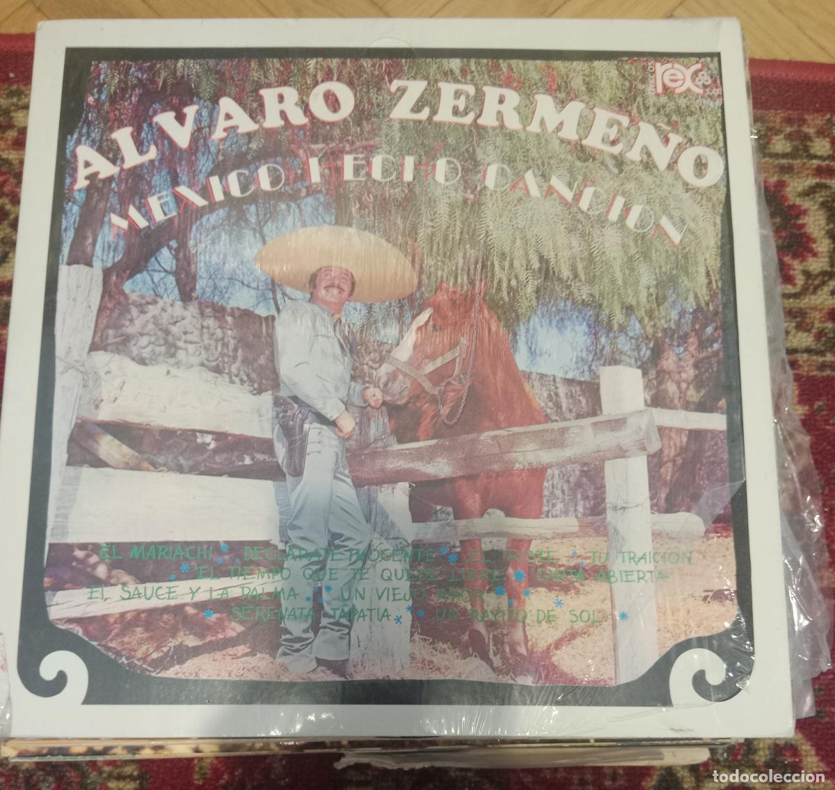 Discos de vinilo: Alvaro Zerme&ntilde;o &ndash; M&eacute;xico Hecho Canci&oacute;n Lp Mexico 1978