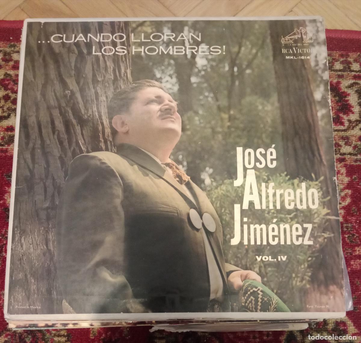 Discos de vinilo: Jos&eacute; Alfredo Jim&eacute;nez &ndash; Cuando Lloran Los Hombres Vol. IV Lp Mexico 1964