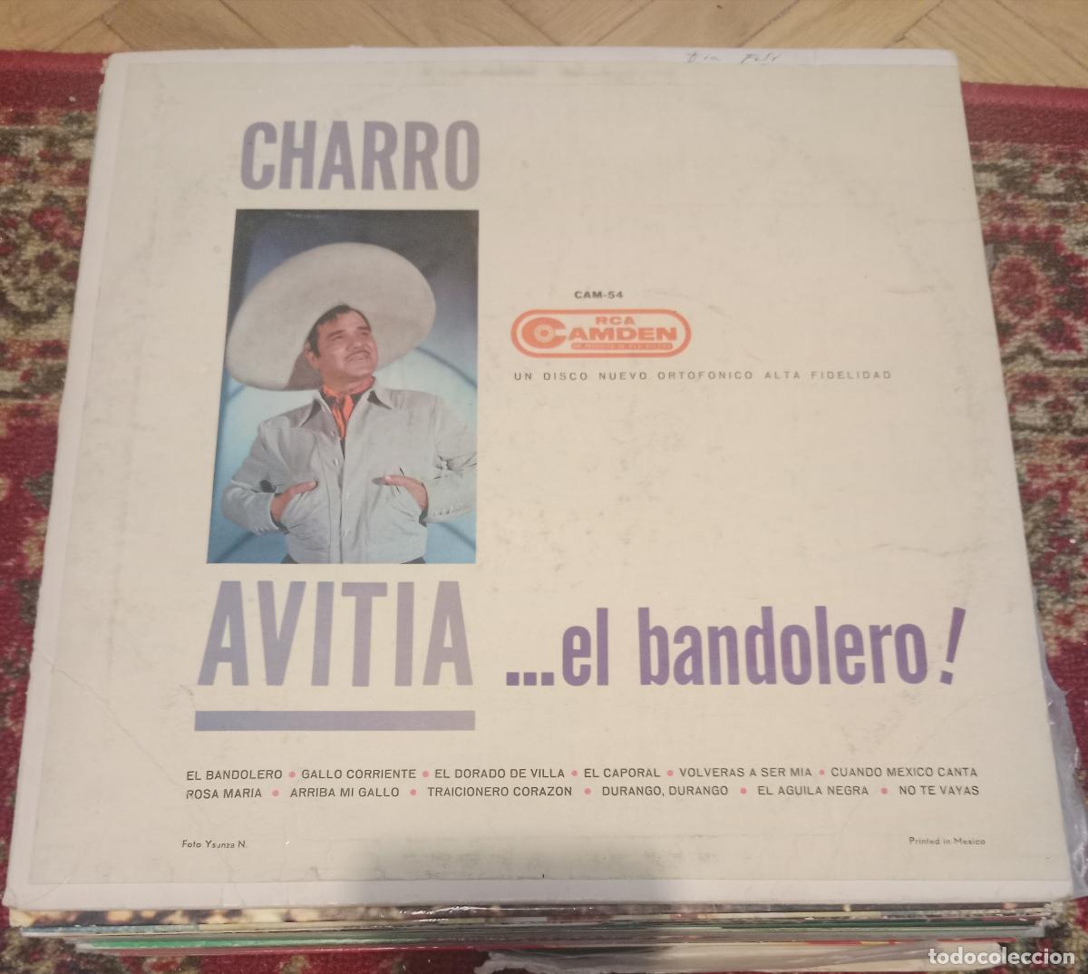Discos de vinilo: Pancho &rdquo;Charro&rdquo; Avitia &ndash; El Bandolero Lp Mexico 1963