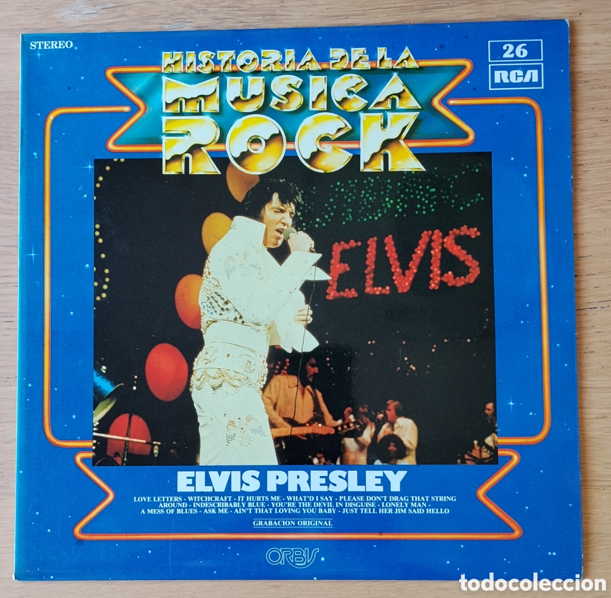 Disques de vinyle: ELVIS PRESLEY: &rdquo;ELVIS PRESLEY&rdquo; HISTORIA DE LA MUSICA ROCK 26- LP VINILO 1982