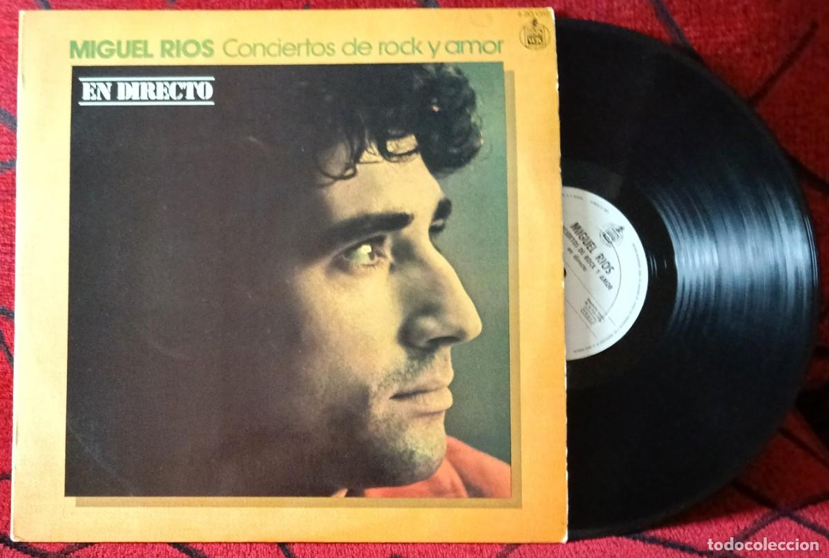 Vinyl records: MIGUEL RIOS ** Conciertos De Rock Y Amor ** VINILO LP 1978
