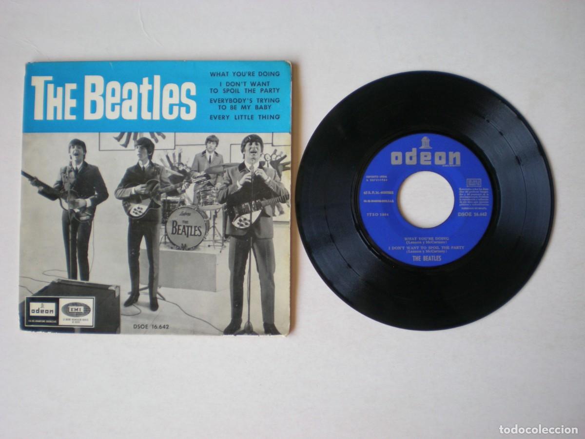 Discos de vinilo: THE BEATLES - WHAT YOU'RE DOING + 3 - ODEON EMI DSOE 16642 - ESPA&Ntilde;A 1964