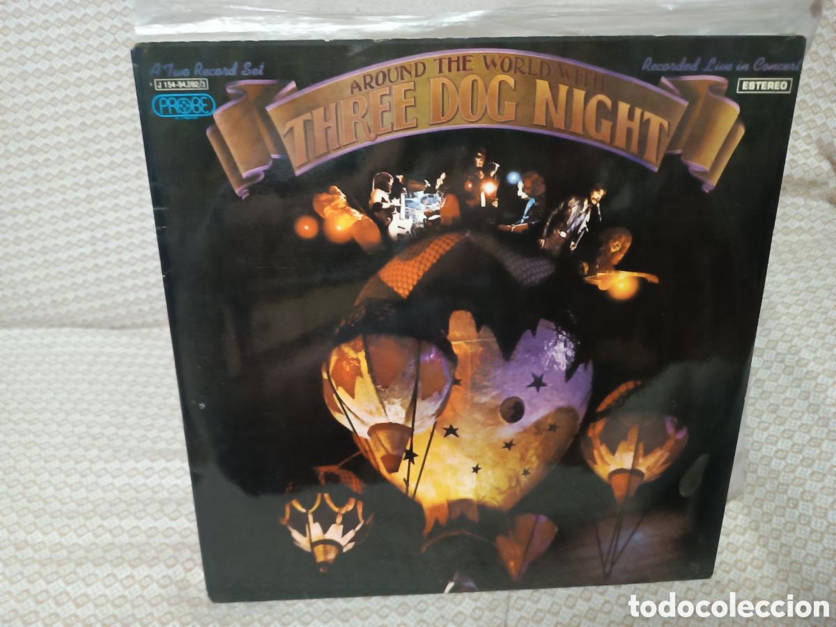 Discos de vinilo: Three Dog Night.Around The world with