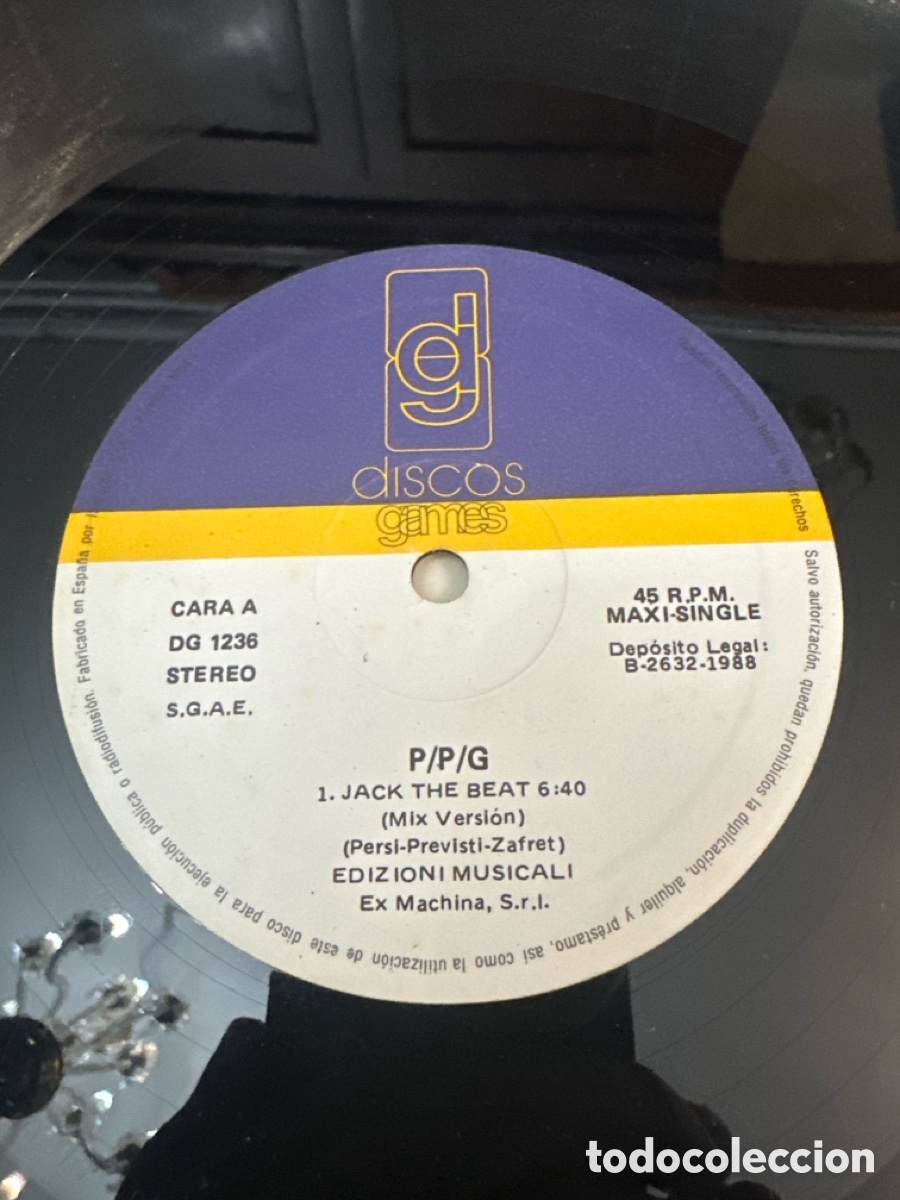 Discos de vinilo: JACK THE BEAT . MAXI SINGLE . 1988 DISCOS GAMES - Foto 3