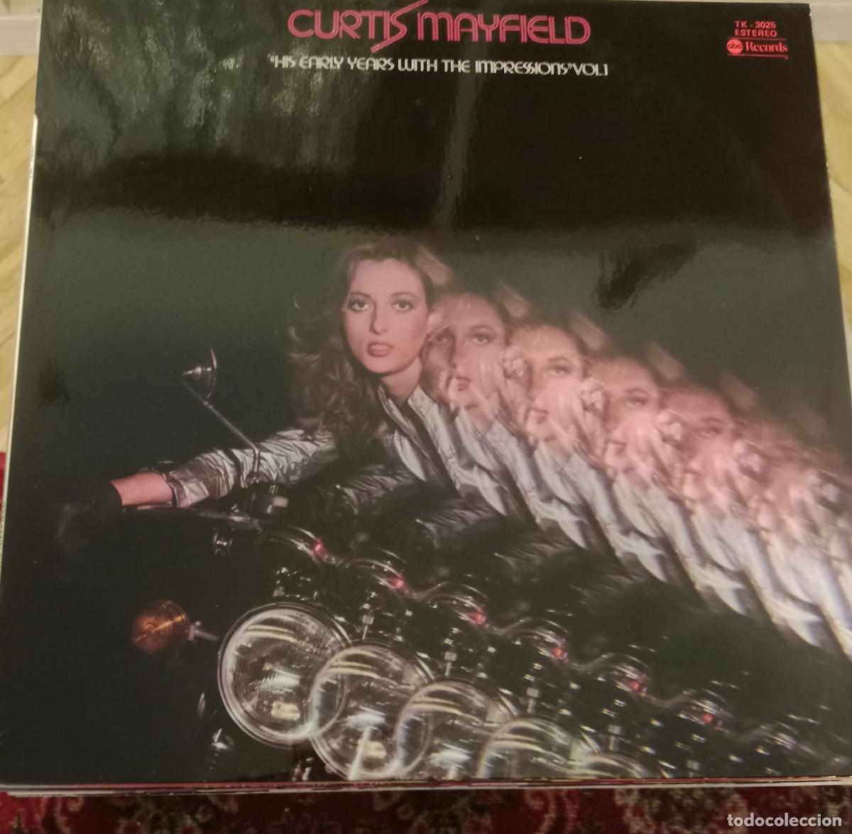 Discos de vinilo: Curtis Mayfield &ndash; His Early Years With The Impressions Vol. 1 Lp Espa&ntilde;a 1976