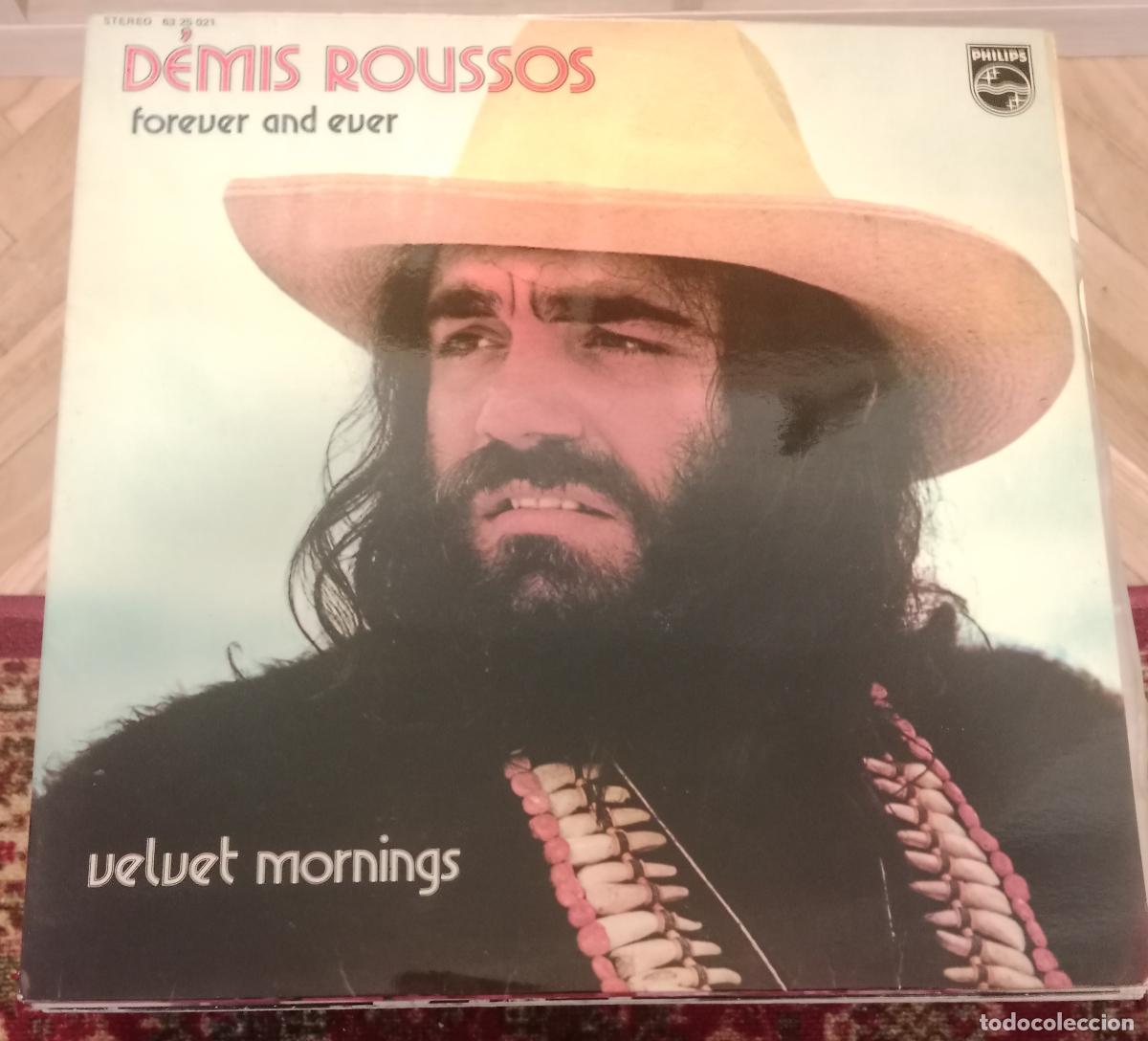 Discos de vinilo: D&eacute;mis Roussos &ndash; Forever And Ever (Velvet Mornings) Lp Espa&ntilde;a 1973