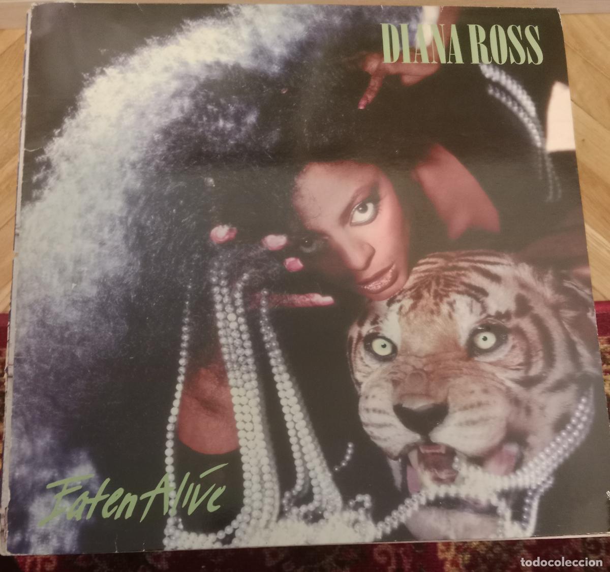 Discos de vinilo: Diana Ross &ndash; Eaten Alive Lp Espa&ntilde;a 1985