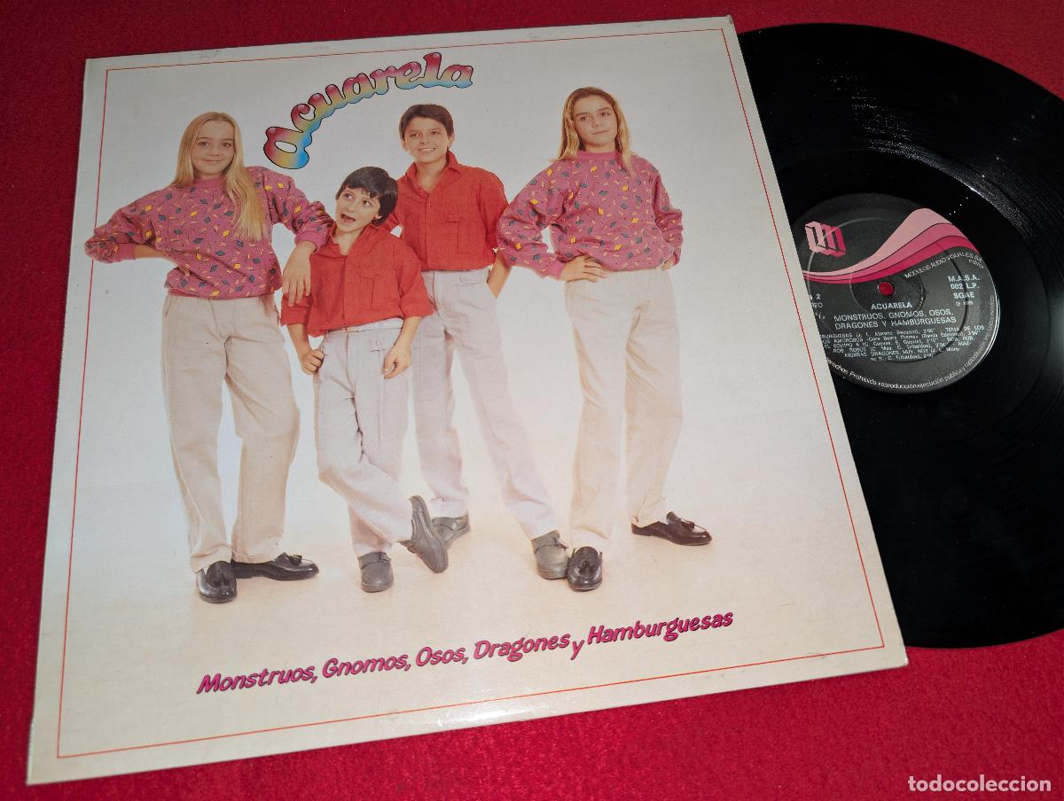 Discos de vinilo: ACUARELA Monstruos, gnomos, osos, dragones y hamburguesas LP 1985 Modulos