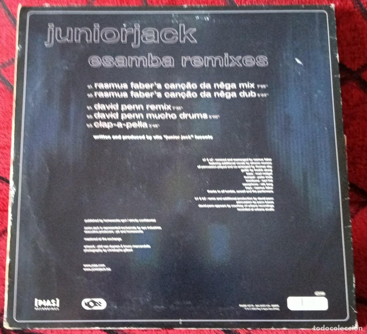 Discos de vinilo: JUNIOR JACK ** E Samba (Remixes) ** MAXI SINGLE VINILO BELGICA 2003 - Foto 2
