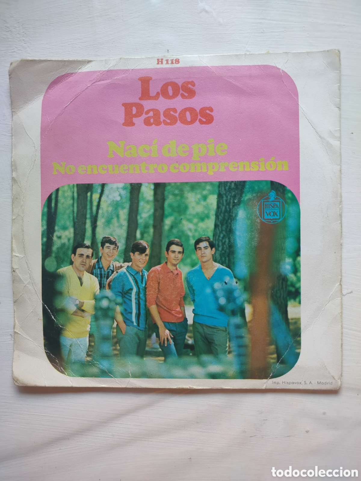 Discos de vinilo: Los Pasos Single 1966 - Foto 2