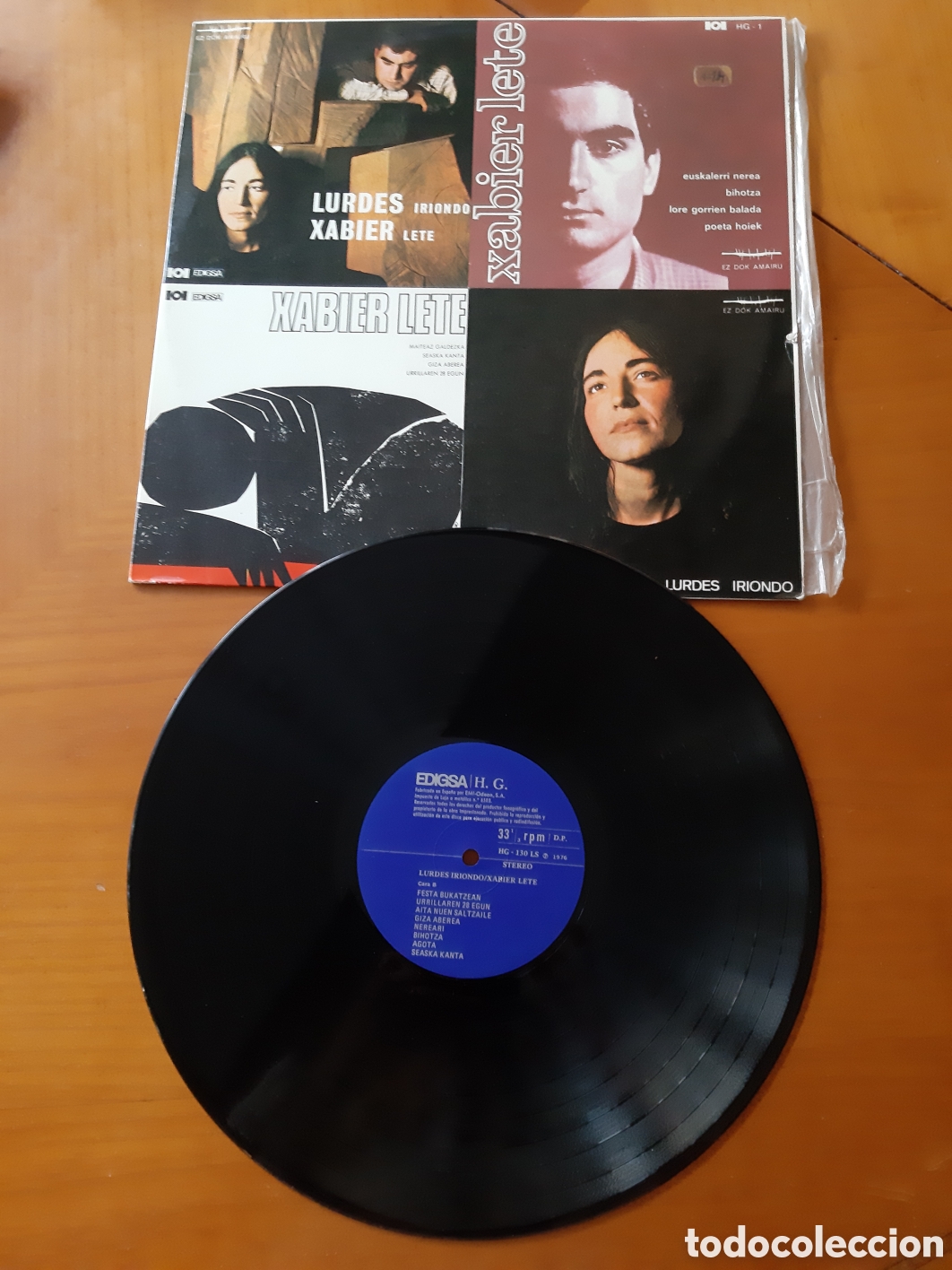 Discos de vinilo: Disco cantautores vascos. Original y en buen estado.