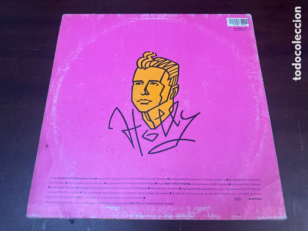 Discos de vinilo: Holly Johnson - Atomic City - Foto 2
