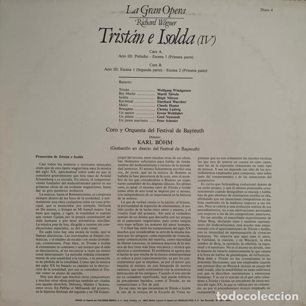 Discos de vinilo: Richard Wagner, Birgit Nilsson, Wolf, Trist&aacute;n E Isolda (IV) - LP - Foto 2