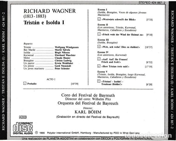 Discos de vinilo: Richard Wagner, Birgit Nilsson, Wolf, Trist&aacute;n E Isolda (I) - LP - Foto 2