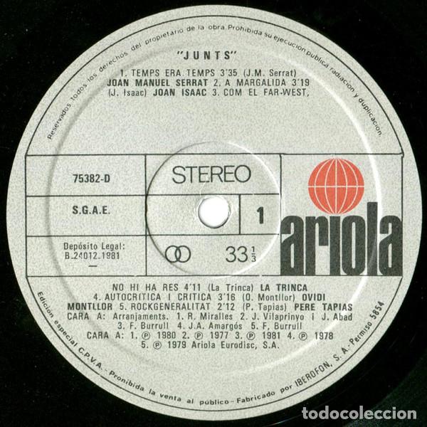 Discos de vinilo: Various, Junts - LP Album Stereo - Foto 3