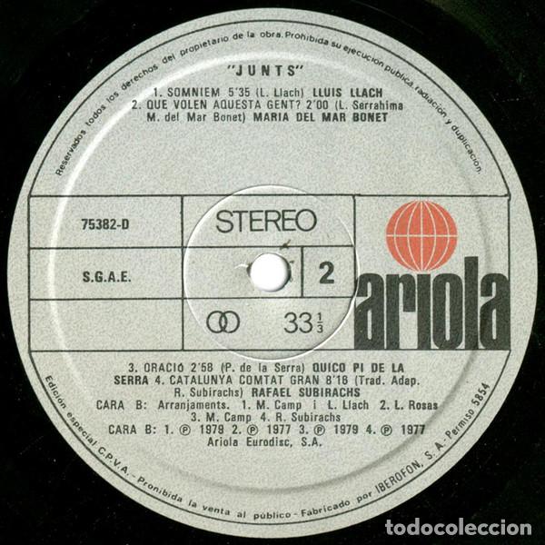 Discos de vinilo: Various, Junts - LP Album Stereo - Foto 4