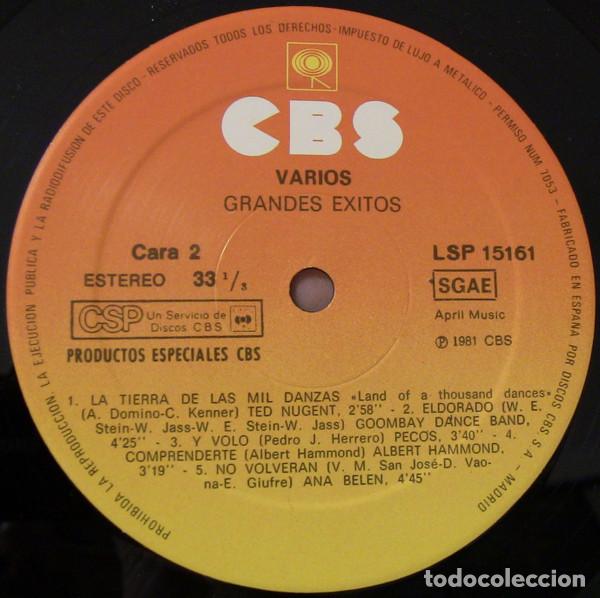 Discos de vinilo: Various, Grandes Exitos - LP - Foto 4