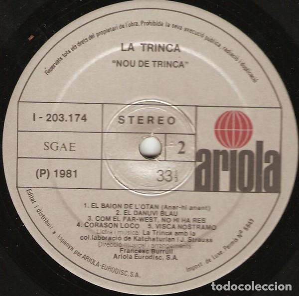 Discos de vinilo: La Trinca, Nou De Trinca - LP - Foto 6