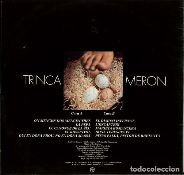 Discos de vinilo: La Trinca, Trincameron - LP - Foto 4