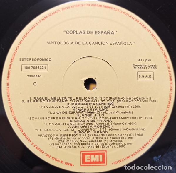 Discos de vinilo: Various, Coplas De Espa&ntilde;a - LP - Foto 5