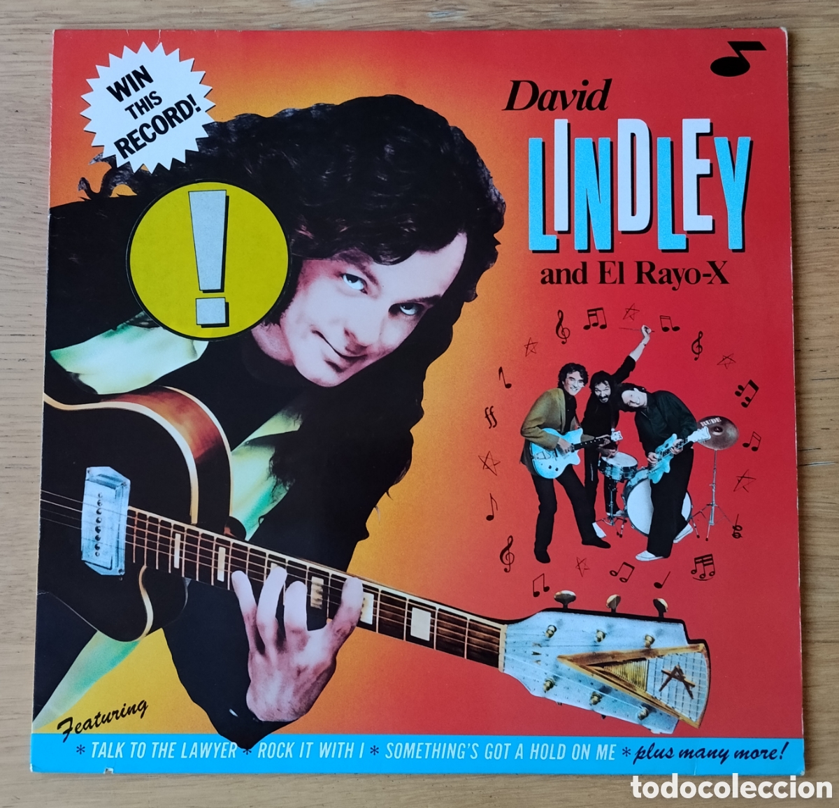 Discos de vinilo: DAVID LINDLEY AND EL RAYO-X: &rdquo;WIN THIS RECORD !&rdquo; - LP VINILO 1982