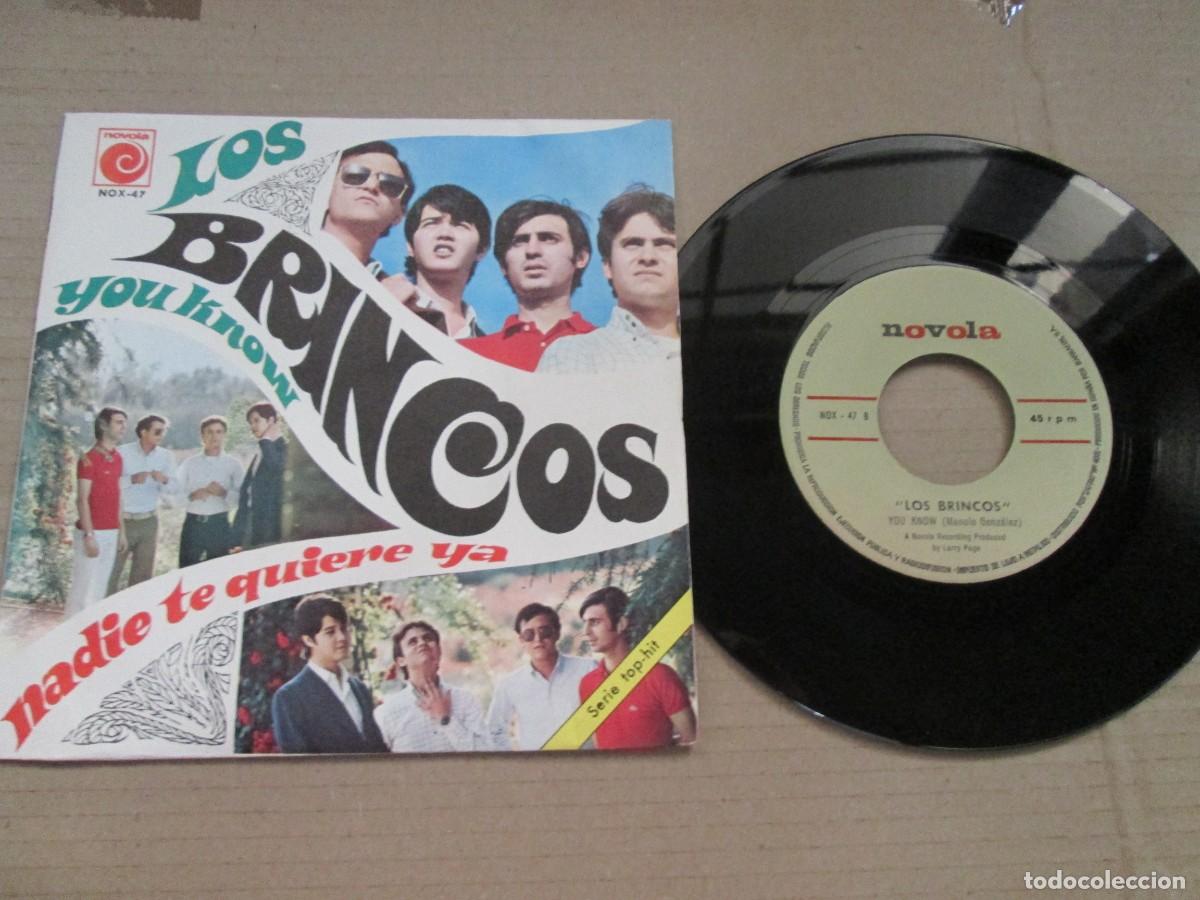Discos de vinilo: LOS BRINCOS - Nadie te quiere Ya / You Know. Single, ed espa&ntilde;ola 7&rdquo; 1967. Magn&iacute;fico estado (VG+/NM)