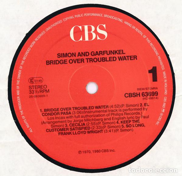 Discos de vinilo: Simon & Garfunkel, Bridge Over Troubled Water - LP - Foto 4